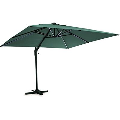 blumfeldt Parasol de Jardin Exterieur et Balcon, Panneaux Solaires et Eclairage Lumières LED, Protection UV, Parasol Jardin Etanche, Réglables, Parasols de Ajustables Avec/Sans Base - Publicité blumfeldt Parasol de Jardin Exterieur et Balcon, Panneaux Solaires et Eclairage Lumières LED, Protection UV, Parasol Jardin Etanche, Réglables, Parasols de Ajustables Avec/Sans Base - Publicité