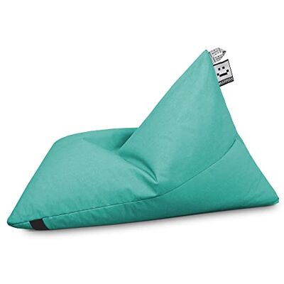 Happers to-Go Pouf pour Extérieur Turquoise avec Poche et Poignée pour Le Transporter Partout où Vous Voulez - Publicité Happers to-Go Pouf pour Extérieur Turquoise avec Poche et Poignée pour Le Transporter Partout où Vous Voulez - Publicité