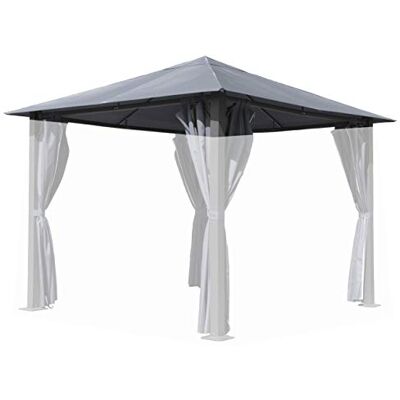 QUICK STAR Quick-Star Toit de Rechange pour tonnelle Paris Gris Platine 3 x 3 m - Publicité QUICK STAR Quick-Star Toit de Rechange pour tonnelle Paris Gris Platine 3 x 3 m - Publicité