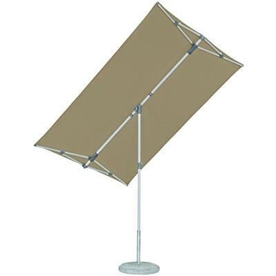 Schneider Suncomfort by Glatz Flex-Roof Parasol rectangulaire, gris cendré, armature en acier, toile en polyester, 210 x 150 cm, 5,3 kg - Publicité Schneider Suncomfort by Glatz Flex-Roof Parasol rectangulaire, gris cendré, armature en acier, toile en polyester, 210 x 150 cm, 5,3 kg - Publicité