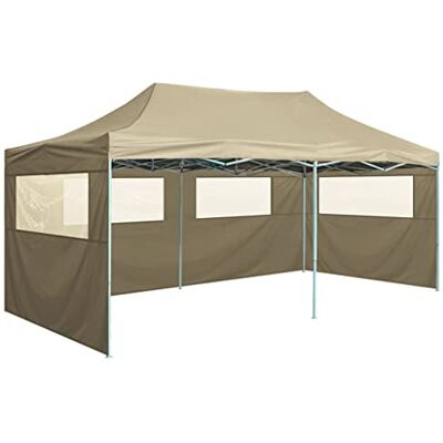Tente pliable professionnelle avec 4 parois acier crème 3x6m vidaXL - Publicité Tente pliable professionnelle avec 4 parois acier crème 3x6m vidaXL - Publicité
