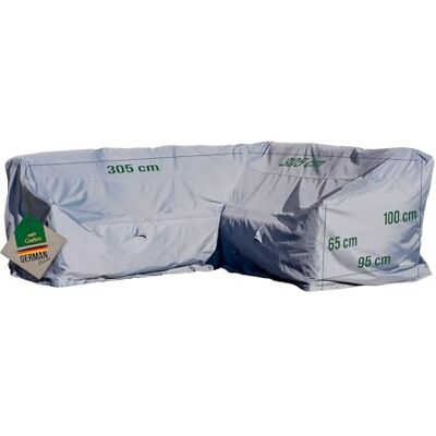 Mehr Garten Housse salon de jardin repas 305x305x100 cm Oxford 600D imperméable, anti-UV, résistant à la déchirure avec cordon de serrage - Publicité Mehr Garten Housse salon de jardin repas 305x305x100 cm Oxford 600D imperméable, anti-UV, résistant à la déchirure avec cordon de serrage - Publicité