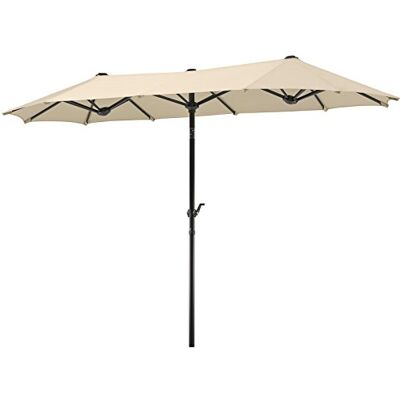 Schneider 746-02 Parasol Salerno Rectangulaire, Naturel, 300 x 150 cm - Publicité Schneider 746-02 Parasol Salerno Rectangulaire, Naturel, 300 x 150 cm - Publicité