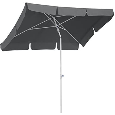 Schneider Ibiza Parasol rectangulaire 180 x 120 cm avec armature en acier et toile polyester 2,6 kg Anthracite 180 x 120 cm - Publicité Schneider Ibiza Parasol rectangulaire 180 x 120 cm avec armature en acier et toile polyester 2,6 kg Anthracite 180 x 120 cm - Publicité
