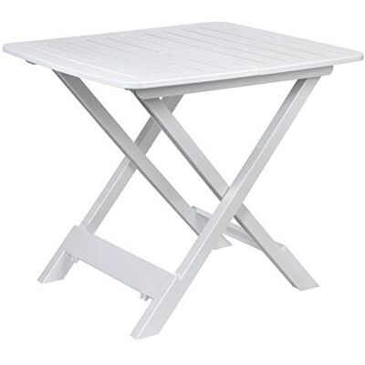 Spetebo Table de Camping Pliable Blanc 43x45x50cm Plastique Table Pliante - Publicité Spetebo Table de Camping Pliable Blanc 43x45x50cm Plastique Table Pliante - Publicité