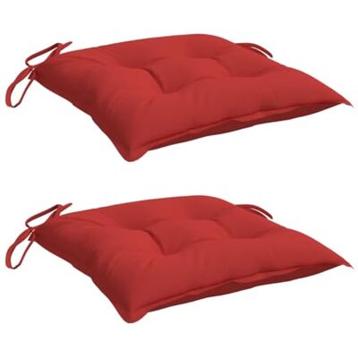 vidaXL Coussin de chaise - 40x40x7 cm - Rouge - Siège - Publicité vidaXL Coussin de chaise - 40x40x7 cm - Rouge - Siège - Publicité
