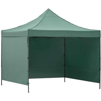 SPRINGOS Tonnelle pliante 3 x 3 m étanche réglable en hauteur structure en acier avec 3 parties latérales et sac de transport Oxford 420D résistant aux intempéries tente de fête pour terrasse - Publicité SPRINGOS Tonnelle pliante 3 x 3 m étanche réglable en hauteur structure en acier avec 3 parties latérales et sac de transport Oxford 420D résistant aux intempéries tente de fête pour terrasse - Publicité