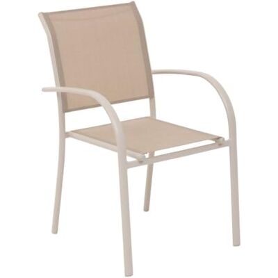 Hespéride - Fauteuil de jardin empilable Clay - Siège de jardin - Publicité Hespéride - Fauteuil de jardin empilable Clay - Siège de jardin - Publicité