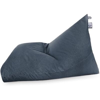 Happers Pouf Pyramide XL Naylim Mat Gris Pétrole pour Extérieur avec Rembourrage Inclus - Publicité Happers Pouf Pyramide XL Naylim Mat Gris Pétrole pour Extérieur avec Rembourrage Inclus - Publicité