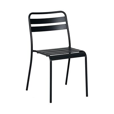 Metro , Chaise en Acier, 46 x 52,5 x 80 cm, Anthracite - Publicité Metro , Chaise en Acier, 46 x 52,5 x 80 cm, Anthracite - Publicité