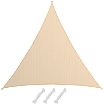 AMANKA 8x8x8 Voile d'Ombrage Triangulaire 90% UV Protection Toile d'Ombrage Perméable Toile Pergola Voiles d'Ombrage pour Patio Bache d'Ombrage Parasol Toile Perméable Protege Soleil Terrasse - Publicité AMANKA 8x8x8 Voile d'Ombrage Triangulaire 90% UV Protection Toile d'Ombrage Perméable Toile Pergola Voiles d'Ombrage pour Patio Bache d'Ombrage Parasol Toile Perméable Protege Soleil Terrasse - Publicité