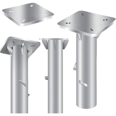 KESSER ® Plaque de base universelle en métal Support pour parasol, auvent, parasol à manivelle Fixation au sol 16 x 16 cm, avec gants - Publicité KESSER ® Plaque de base universelle en métal Support pour parasol, auvent, parasol à manivelle Fixation au sol 16 x 16 cm, avec gants - Publicité