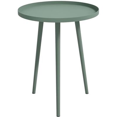 Outsunny Table Basse de Jardin Ronde, Table d'appoint extérieur avec Bord Rond en Acier, dim. Ø40 x 50H cm Vert - Publicité Outsunny Table Basse de Jardin Ronde, Table d'appoint extérieur avec Bord Rond en Acier, dim. Ø40 x 50H cm Vert - Publicité