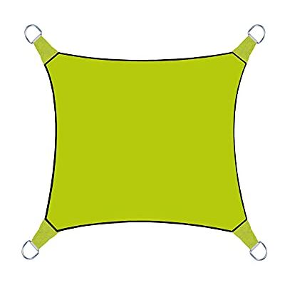 Perel 06554 Voile d'Ombrage Carrée Vert 3,6 x 3,6 m - Publicité Perel 06554 Voile d'Ombrage Carrée Vert 3,6 x 3,6 m - Publicité