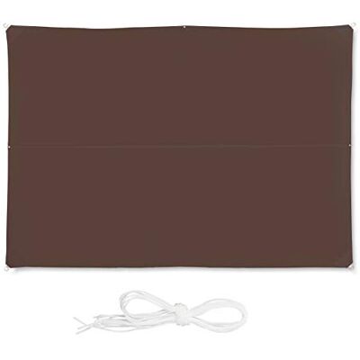 Relaxdays Voile d’ombrage Rectangle diffuseur d’Ombre Protection Soleil Balcon Jardin UV 3 x 4 m imperméable, Marron - Publicité Relaxdays Voile d’ombrage Rectangle diffuseur d’Ombre Protection Soleil Balcon Jardin UV 3 x 4 m imperméable, Marron - Publicité