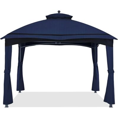 ABCCANOPY Rideaux d'angle de Rechange pour tonnelle Lowe's Allen Roth 35,4 x 30,5 cm #GF-12S004B-1 (Kaki) - Publicité ABCCANOPY Rideaux d'angle de Rechange pour tonnelle Lowe's Allen Roth 35,4 x 30,5 cm #GF-12S004B-1 (Kaki) - Publicité