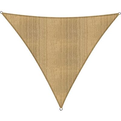 Lumaland Voile d'ombrage Triangulaire 4 x 4 x 4 m Résistant aux intempéries avec Cordes de Fixation pour terrasse, Jardin et Balcon avec Protection UV Sable - Publicité Lumaland Voile d'ombrage Triangulaire 4 x 4 x 4 m Résistant aux intempéries avec Cordes de Fixation pour terrasse, Jardin et Balcon avec Protection UV Sable - Publicité
