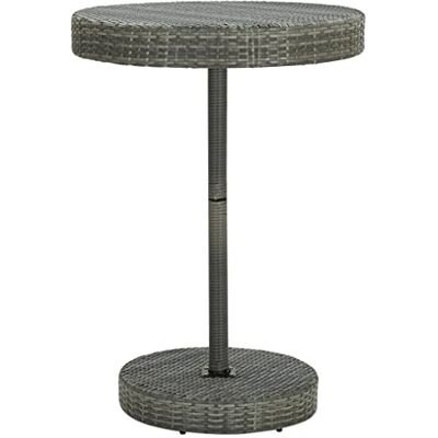 Tomostar Table de Bar Haute, Table Bistrot de Jardin Extérieur Gris 75,5x106 cm Résine tressée - Publicité Tomostar Table de Bar Haute, Table Bistrot de Jardin Extérieur Gris 75,5x106 cm Résine tressée - Publicité