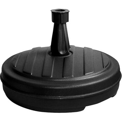 Spetebo Pied de parasol rond en plastique Diamètre : 43 cm Noir Remplissable avec 13 litres d'eau ou de sable Support de parasol - Publicité Spetebo Pied de parasol rond en plastique Diamètre : 43 cm Noir Remplissable avec 13 litres d'eau ou de sable Support de parasol - Publicité