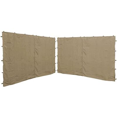 QUICK STAR Lot de 2 parois latérales avec Fermeture Éclair 250 x 192 cm pour tonnelle Nice 3 x 3 m Paroi latérale Sable RAL 1001 - Publicité QUICK STAR Lot de 2 parois latérales avec Fermeture Éclair 250 x 192 cm pour tonnelle Nice 3 x 3 m Paroi latérale Sable RAL 1001 - Publicité