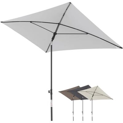 Doppler City Parasol de balcon 200x125cm I Parasol rectangulaire avec protection UV I Parasol réglable en 3 positions avec sac de rangement I Parasol réglable en hauteur de 180 à 220cm - Publicité Doppler City Parasol de balcon 200x125cm I Parasol rectangulaire avec protection UV I Parasol réglable en 3 positions avec sac de rangement I Parasol réglable en hauteur de 180 à 220cm - Publicité
