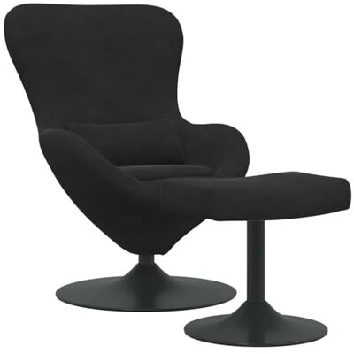Fauteuil Œuf en Velours avec Repose-Pieds Vidaxl - Fauteuil - Publicité Fauteuil Œuf en Velours avec Repose-Pieds Vidaxl - Fauteuil - Publicité