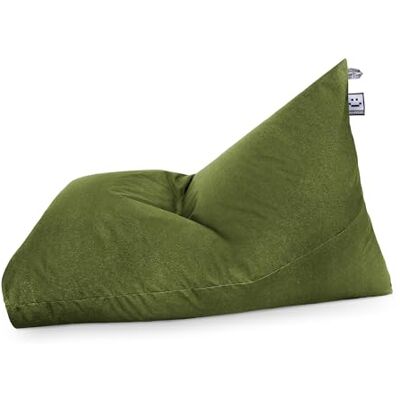 Happers Pouf pyramide XL Naylim mat vert pour extérieur avec rembourrage inclus - Publicité Happers Pouf pyramide XL Naylim mat vert pour extérieur avec rembourrage inclus - Publicité