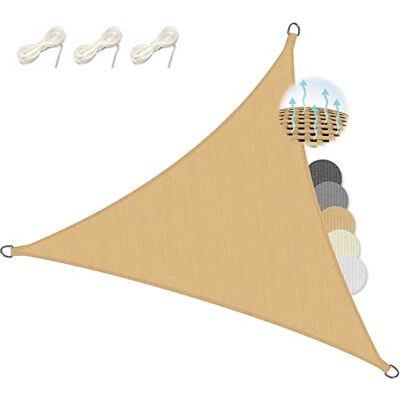 Sol Royal Voile d'ombrage Triangulaire HDPE Respirant UV Protection Solaire - Publicité Sol Royal Voile d'ombrage Triangulaire HDPE Respirant UV Protection Solaire - Publicité