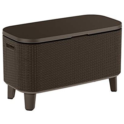 Keter Bevy Bar Table réfrigérateur pour extérieur et Jardin, capacité 60 l, Couleur Marron - Publicité Keter Bevy Bar Table réfrigérateur pour extérieur et Jardin, capacité 60 l, Couleur Marron - Publicité