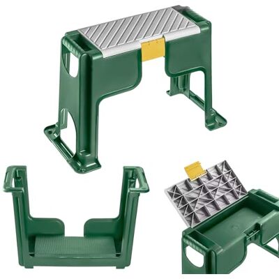 KADAX Tabouret de jardin, 56,5 x 28 x 37 cm, Agenouilloir pour les travaux de jardin, Tabouret et marchepied 2 en 1 en polypropylène robuste, Tabouret de travail stable pour le jardin (Vert) - Publicité KADAX Tabouret de jardin, 56,5 x 28 x 37 cm, Agenouilloir pour les travaux de jardin, Tabouret et marchepied 2 en 1 en polypropylène robuste, Tabouret de travail stable pour le jardin (Vert) - Publicité