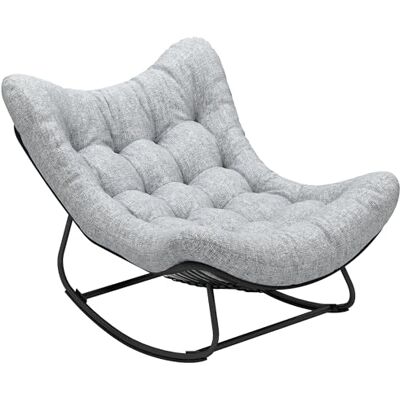 Outsunny Fauteuil à Bascule de Jardin, Chaise à Bascule en Forme d'œuf en résine tressée, Rocking Chair avec Coussin rembourré pour Jardin, Chambre à Coucher, Salon, Gris - Publicité Outsunny Fauteuil à Bascule de Jardin, Chaise à Bascule en Forme d'œuf en résine tressée, Rocking Chair avec Coussin rembourré pour Jardin, Chambre à Coucher, Salon, Gris - Publicité