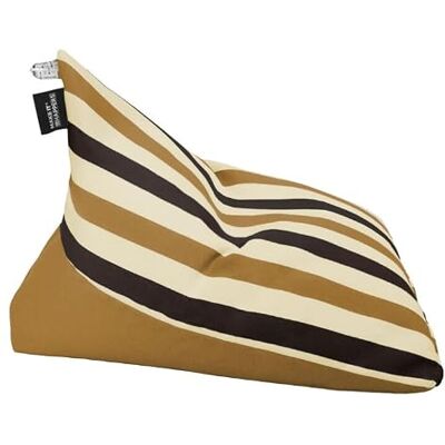 Happers Pouf pyramide Toldotex avec rembourrage inclus pour extérieur et intérieur Taille M Moutarde - Publicité Happers Pouf pyramide Toldotex avec rembourrage inclus pour extérieur et intérieur Taille M Moutarde - Publicité