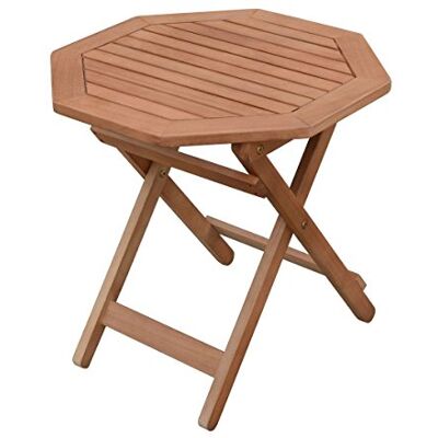 Spetebo Table d'appoint en bois d'eucalyptus huilé 50 x 50 cm Table de jardin pliante - Publicité Spetebo Table d'appoint en bois d'eucalyptus huilé 50 x 50 cm Table de jardin pliante - Publicité