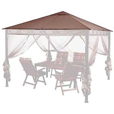 QUICK STAR Quick-Star Toit de Rechange 3 x 3 m Style tonnelle Taupe - Publicité QUICK STAR Quick-Star Toit de Rechange 3 x 3 m Style tonnelle Taupe - Publicité