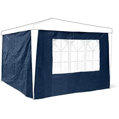 Relaxdays 10020081_45 Panneau latéral pour pavillon tonnelle de jardin tente réception de 3 x 3 m parois fenêtres protection pluie vent soleil, bleu lot de 2 - Publicité Relaxdays 10020081_45 Panneau latéral pour pavillon tonnelle de jardin tente réception de 3 x 3 m parois fenêtres protection pluie vent soleil, bleu lot de 2 - Publicité