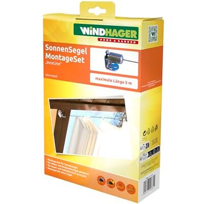 Windhager Set de Montage Jardin d'hiver, Kit de Montage pour Pergola de Jardin d'hiver Inoxline Kit Complet avec Câble en Acier Inoxydable, 10 m x 2 mm, 10885 - Publicité Windhager Set de Montage Jardin d'hiver, Kit de Montage pour Pergola de Jardin d'hiver Inoxline Kit Complet avec Câble en Acier Inoxydable, 10 m x 2 mm, 10885 - Publicité
