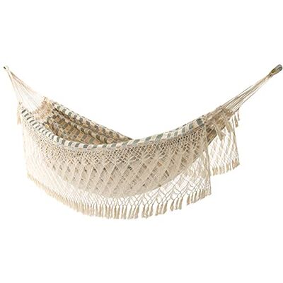 VIVERE - Brazilian Hammock - Beige-Black - 406 cm - Publicité VIVERE - Brazilian Hammock - Beige-Black - 406 cm - Publicité