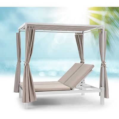 blumfeldt Bain de Soleil Double, Transat Jardin Exterieur 2 Personnes, Chaise Longue de Jardin en Polyester, Imperméable, Chaise Longue avec Dossier Réglable, Séchage Rapide, Bains de Soleil Design - Publicité blumfeldt Bain de Soleil Double, Transat Jardin Exterieur 2 Personnes, Chaise Longue de Jardin en Polyester, Imperméable, Chaise Longue avec Dossier Réglable, Séchage Rapide, Bains de Soleil Design - Publicité