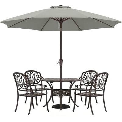 ABCCANOPY Parasol de terrasse de 2,7 m avec bouton poussoir d'inclinaison pour jardin, terrasse, arrière-cour et piscine, 8 baleines, plus de 13 couleurs - Publicité ABCCANOPY Parasol de terrasse de 2,7 m avec bouton poussoir d'inclinaison pour jardin, terrasse, arrière-cour et piscine, 8 baleines, plus de 13 couleurs - Publicité
