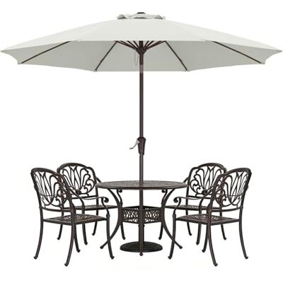 ABCCANOPY Parasol de terrasse de 2,7 m avec bouton poussoir d'inclinaison pour jardin, terrasse, arrière-cour et piscine, 8 baleines, plus de 13 couleurs - Publicité ABCCANOPY Parasol de terrasse de 2,7 m avec bouton poussoir d'inclinaison pour jardin, terrasse, arrière-cour et piscine, 8 baleines, plus de 13 couleurs - Publicité