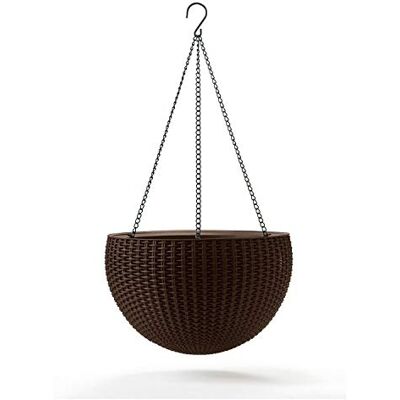 Keter Pot de Fleurs avec chaîne Suspendue Marron - Publicité Keter Pot de Fleurs avec chaîne Suspendue Marron - Publicité