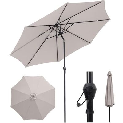 Sekey Parasol 300cm avec Protection UV50+ et Toile Imperméable Parasol de Jardin à Manivelle pour Terrasse, Balcon & Extérieur - Publicité Sekey Parasol 300cm avec Protection UV50+ et Toile Imperméable Parasol de Jardin à Manivelle pour Terrasse, Balcon & Extérieur - Publicité