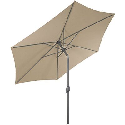 SPETEBO Parasol en aluminium - 250cm - Beige pour jardin - Publicité SPETEBO Parasol en aluminium - 250cm - Beige pour jardin - Publicité