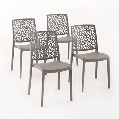 Marque Modèle - Chaises en résine empilables en fibre de verre - Chaise - Publicité Marque Modèle - Chaises en résine empilables en fibre de verre - Chaise - Publicité