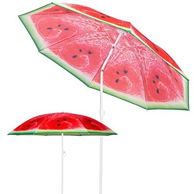 SPRINGOS Parasol de plage inclinable - Publicité SPRINGOS Parasol de plage inclinable - Publicité