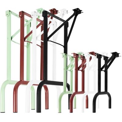 Natural Goods Berlin Ensemble de 2 pieds de banc pliants en métal rouge foncé pour table à bière (43 cm x 23 cm), pieds de banc à bière, pieds de banc d’extérieur, structure pour banc - Publicité Natural Goods Berlin Ensemble de 2 pieds de banc pliants en métal rouge foncé pour table à bière (43 cm x 23 cm), pieds de banc à bière, pieds de banc d’extérieur, structure pour banc - Publicité