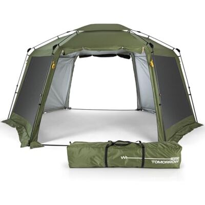 Lumaland Outdoor tonnelle Pliante Pavillon Imperméable & Protection UV pour 6 Personnes Tente de Jardin INCL 1x Panneau latéral & Sac & piquets pour Le Camping Pop-up et Montage Rapide - Publicité Lumaland Outdoor tonnelle Pliante Pavillon Imperméable & Protection UV pour 6 Personnes Tente de Jardin INCL 1x Panneau latéral & Sac & piquets pour Le Camping Pop-up et Montage Rapide - Publicité