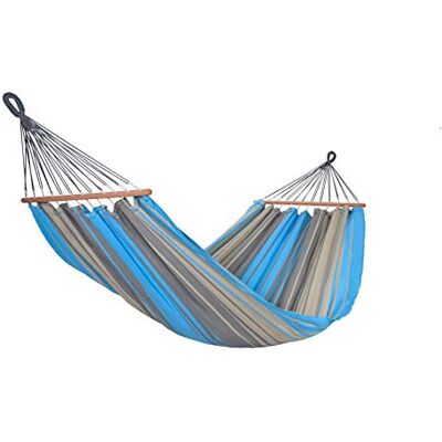 Jobek Hamac GRAPHIK Turquoise Anthracite FSC 100% 300 x 140 cm - Publicité Jobek Hamac GRAPHIK Turquoise Anthracite FSC 100% 300 x 140 cm - Publicité