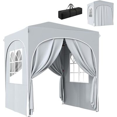 Outsunny Tonnelle de Jardin 2 x 2 m Pop up Tente Pliante réglable en Hauteur Protection UV50+ tonnelle Pliante avec 4 parois latérales Sac de Transport Montage Facile Gris Clair - Publicité Outsunny Tonnelle de Jardin 2 x 2 m Pop up Tente Pliante réglable en Hauteur Protection UV50+ tonnelle Pliante avec 4 parois latérales Sac de Transport Montage Facile Gris Clair - Publicité