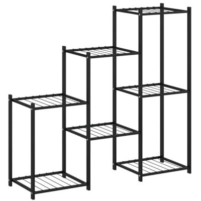 vidaXL Jardinière Support à Fleurs Étagère pour Plantes Présentoir Étagère de Rangement Salle de Séjour Salon Intérieur 83x25x80 cm Noir Fer - Publicité vidaXL Jardinière Support à Fleurs Étagère pour Plantes Présentoir Étagère de Rangement Salle de Séjour Salon Intérieur 83x25x80 cm Noir Fer - Publicité
